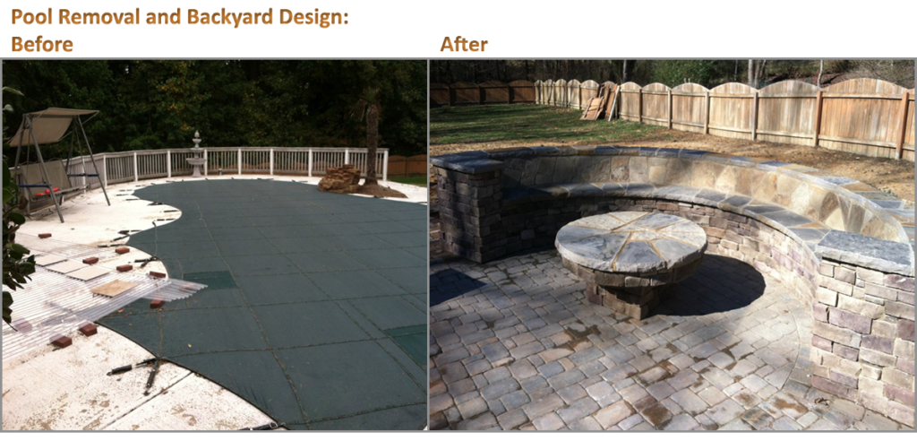 Pool Removal Services Houston - Before & After Pool Removal | Pool Backyard Design